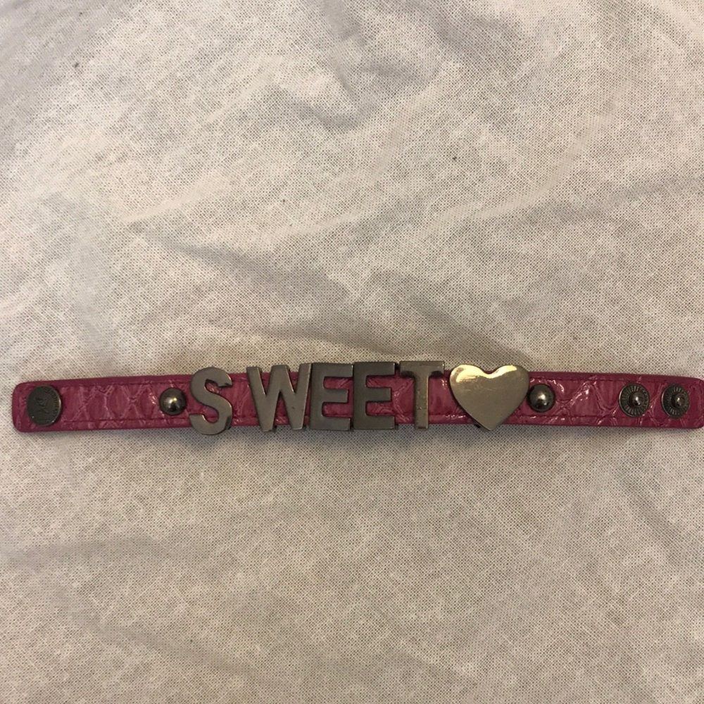 Magenta and Silver BCBG Bracelet